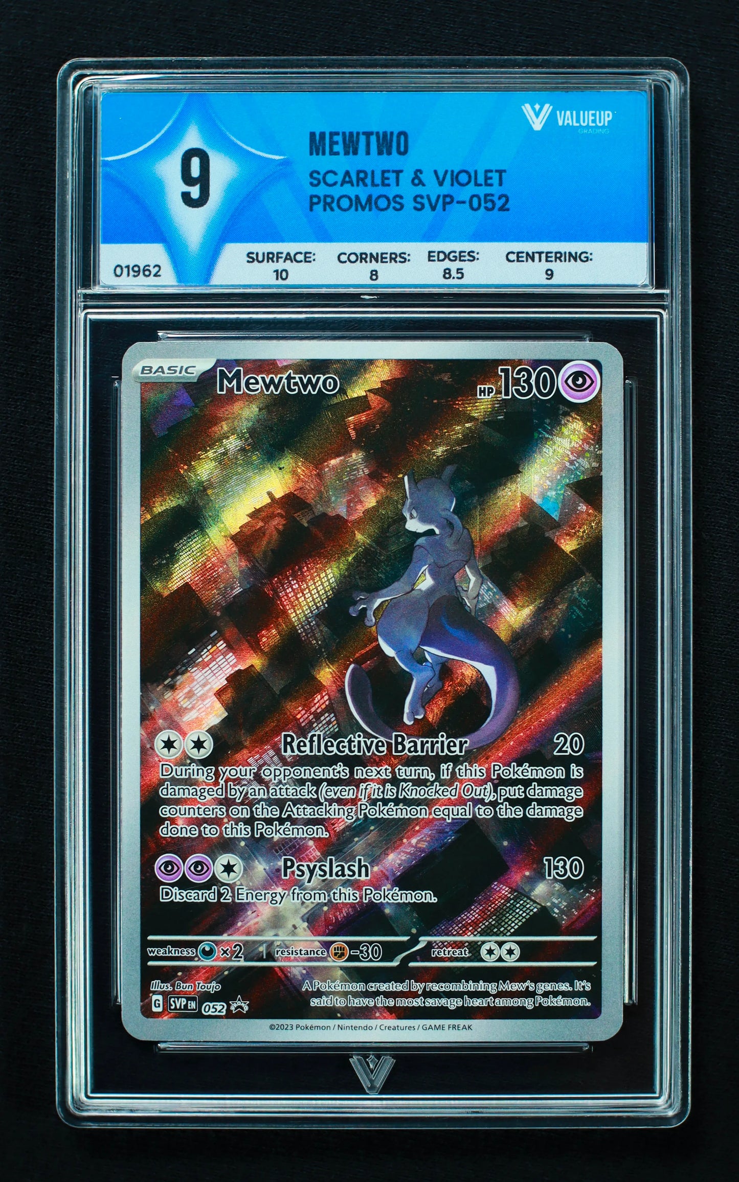 01962 MEWTWO Grading Card