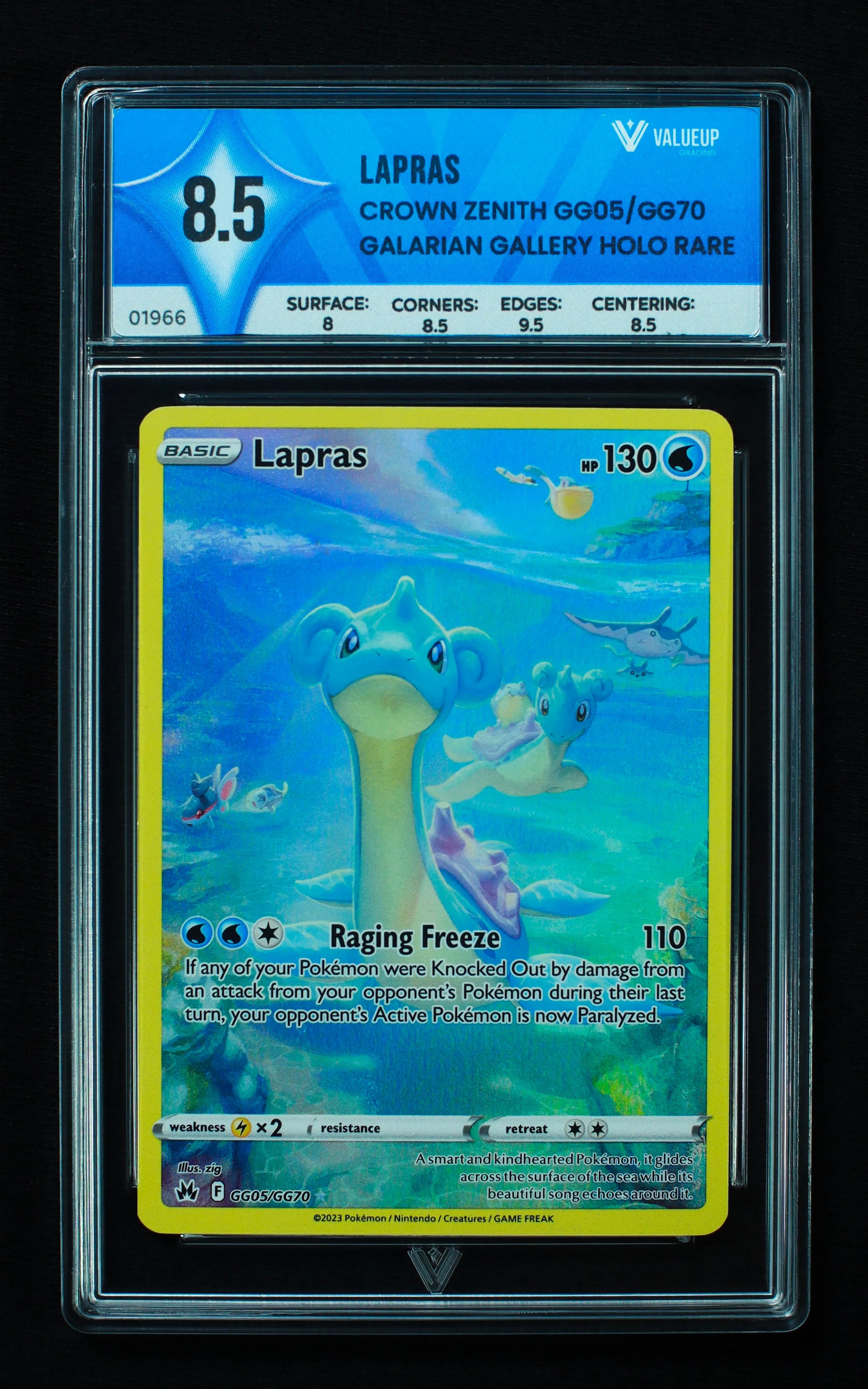 01966 LAPRAS Grading Card