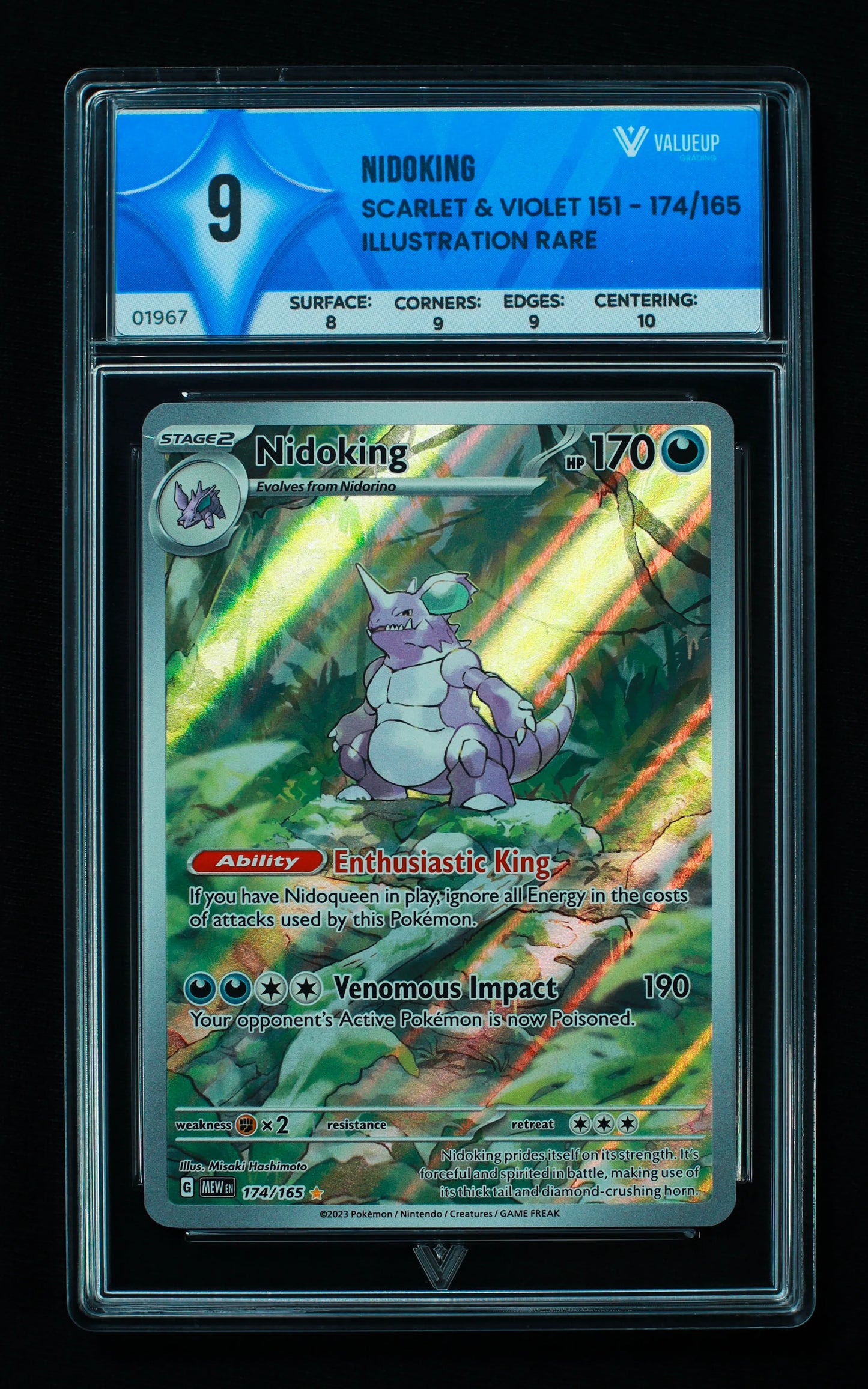 01967 NIDOKING Grading Card