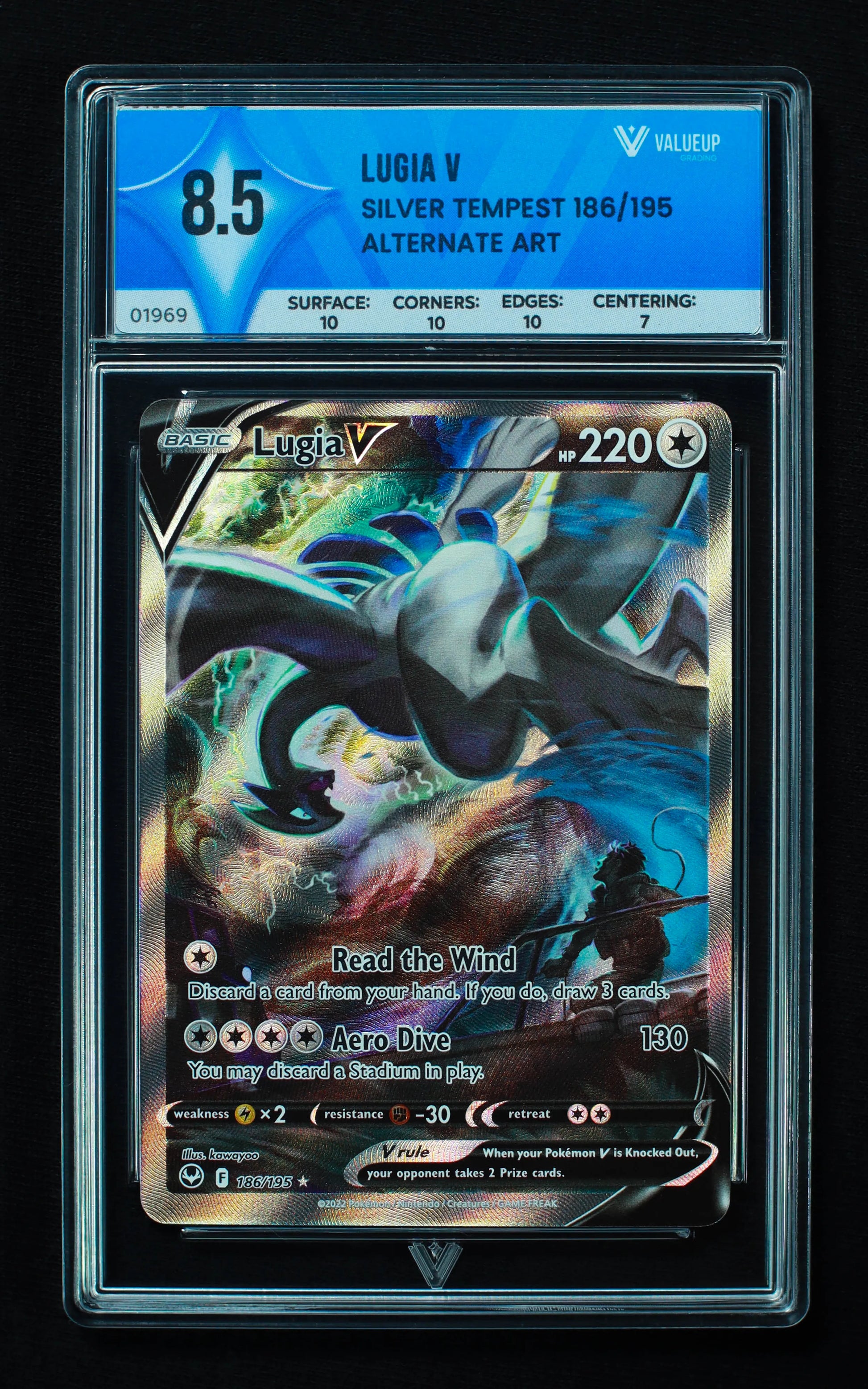 01969 LUGIA V Grading Card
