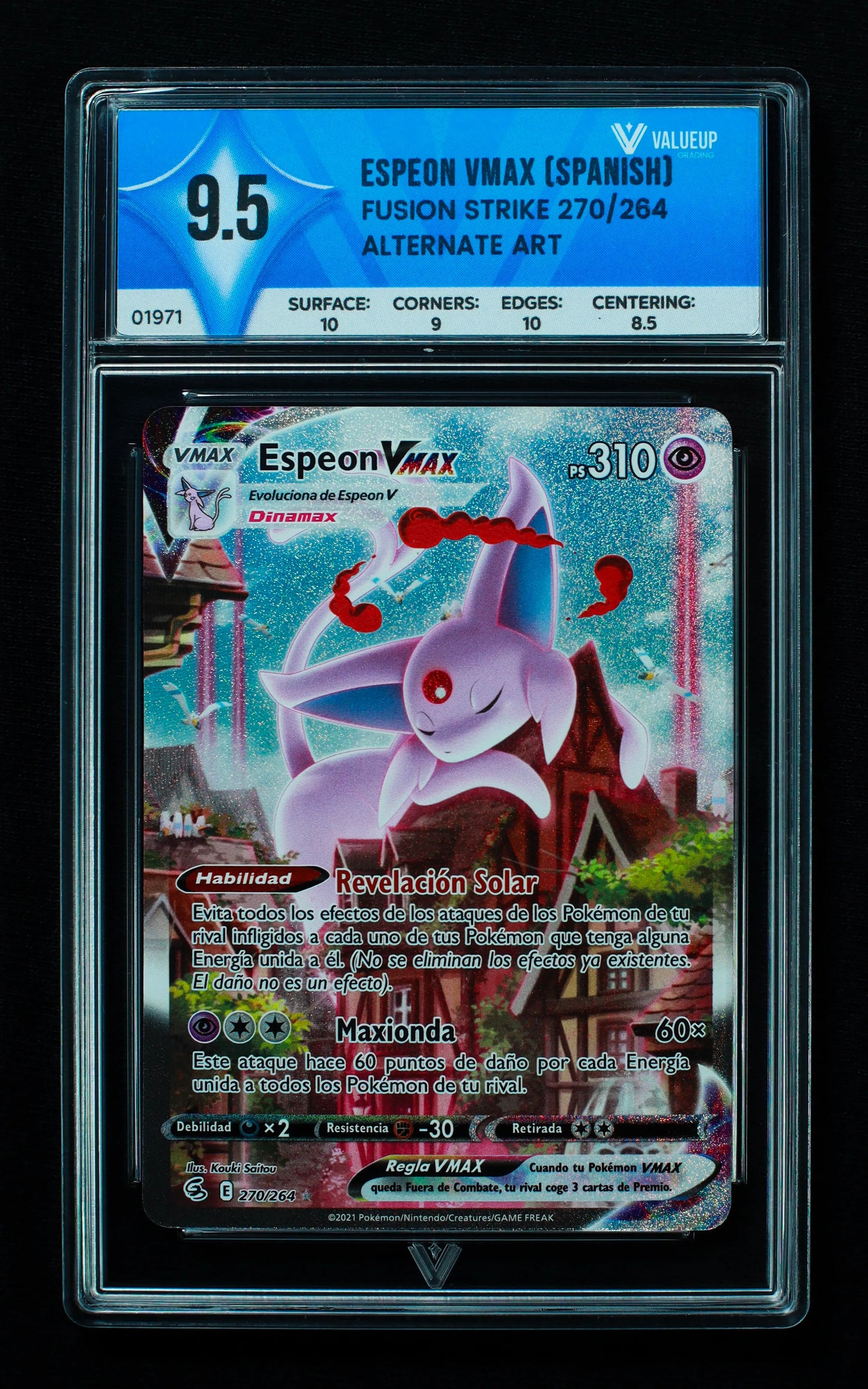 01971 ESPEON VMAX (SPANISH) Grading Card