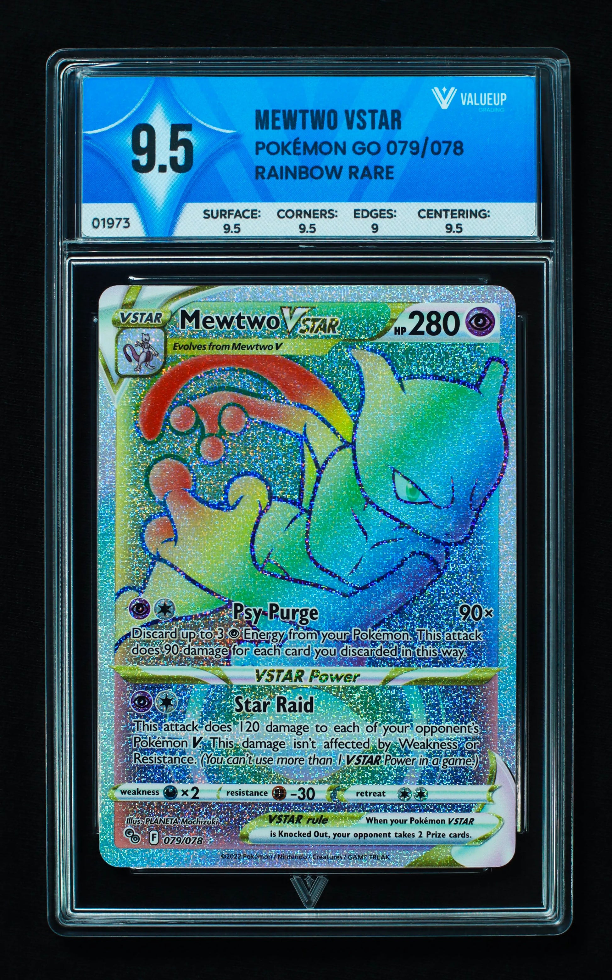 01973 MEWTWO VSTAR Grading Card
