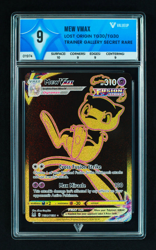 01974 MEW VMAX Grading Card