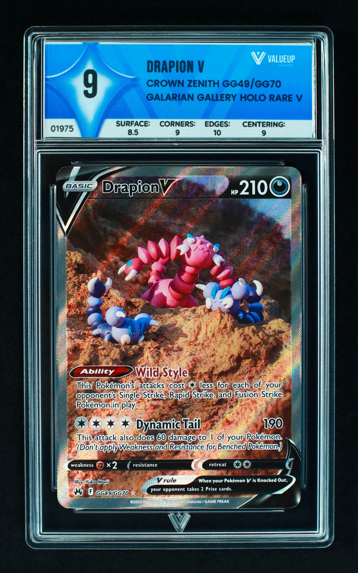 01975 DRAPION V Grading Card