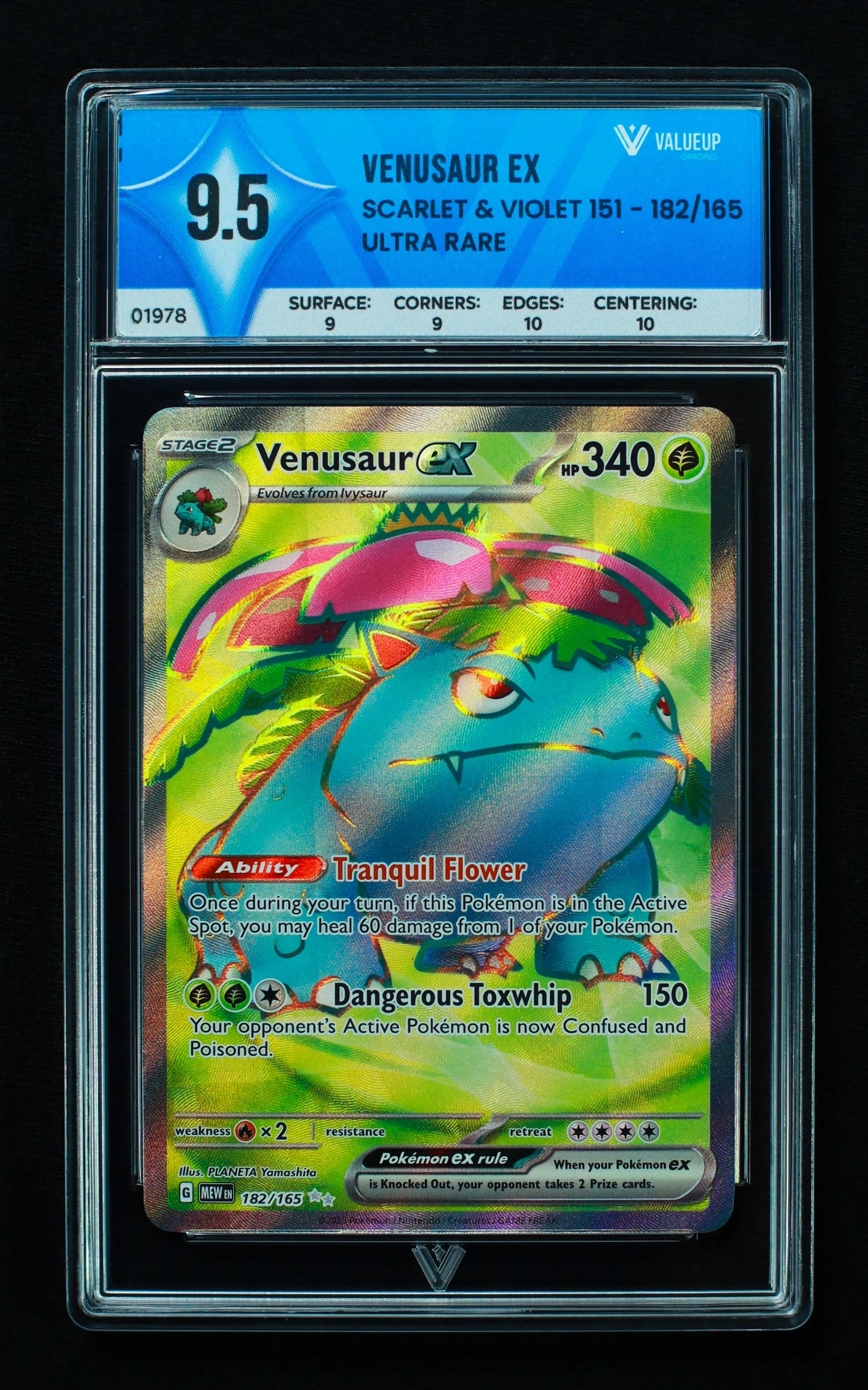 01978 VENUSAUR EX Grading Card