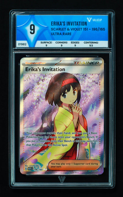 01982 ERIKA'S INVITATION Grading Card