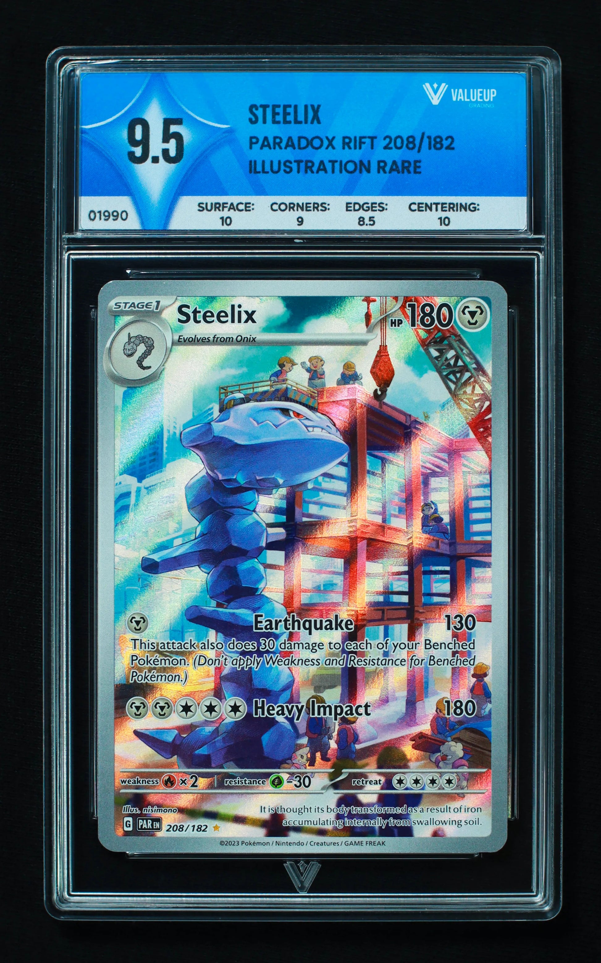01990 STEELIX Grading Card