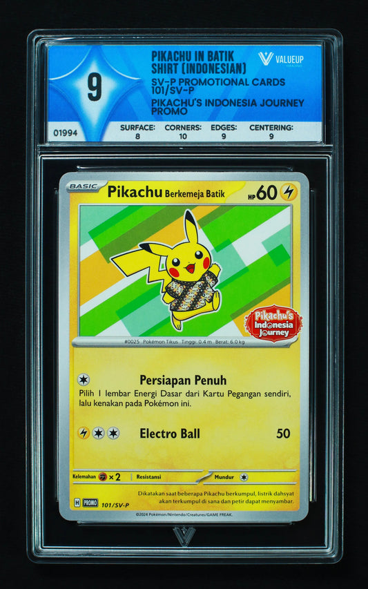 01994 PIKACHU IN BATIK SHIRT (INDONESIAN) Grading Card