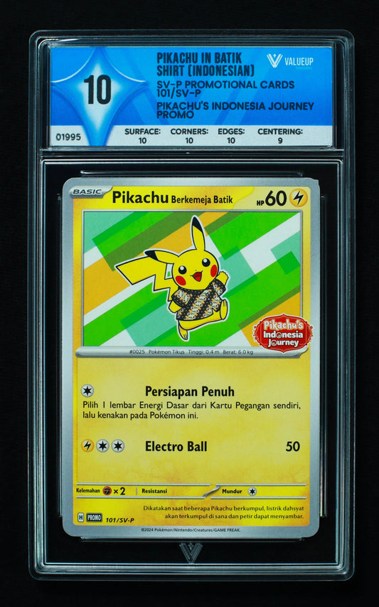 01995 PIKACHU IN BATIK SHIRT (INDONESIAN) Grading Card