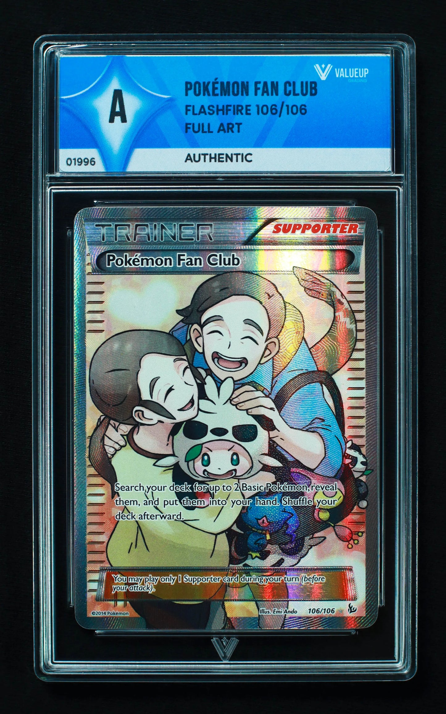 01996 POKÃ‰MON FAN CLUB Grading Card