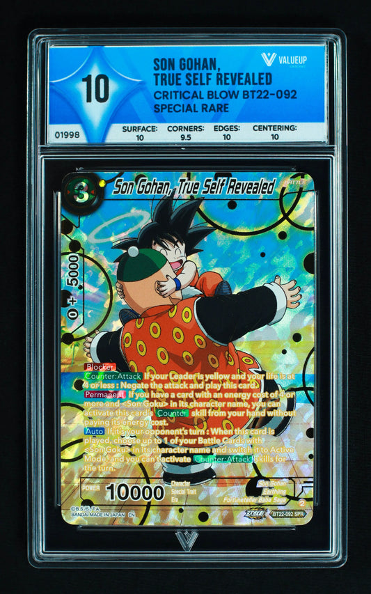 01998 SON GOHAN, TRUE SELF REVEALED Grading Card