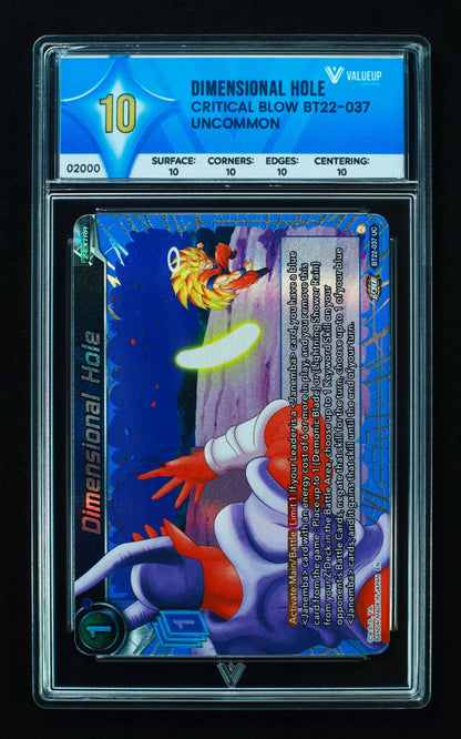 02000 DIMENSIONAL HOLE Grading Card