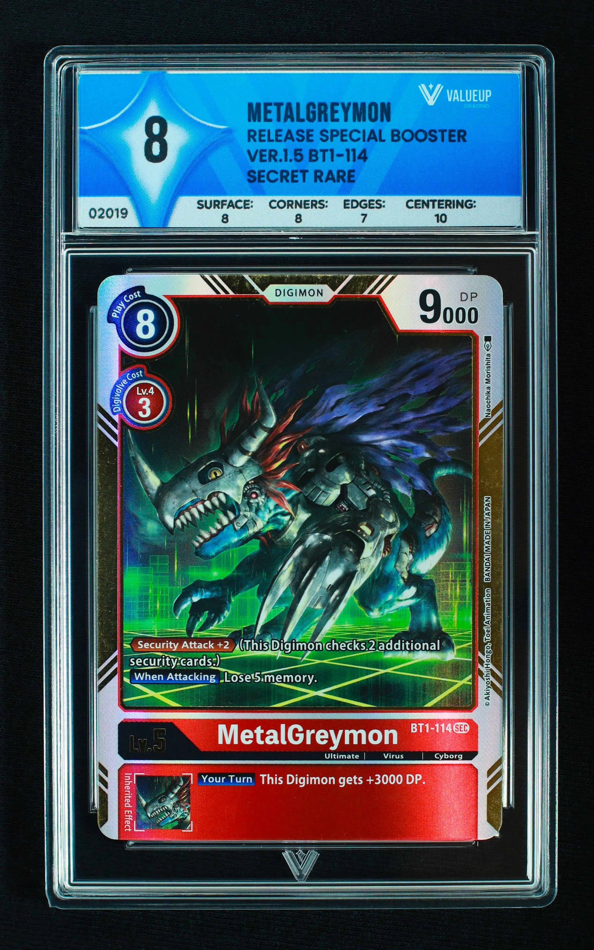 02019 METALGREYMON Grading Card