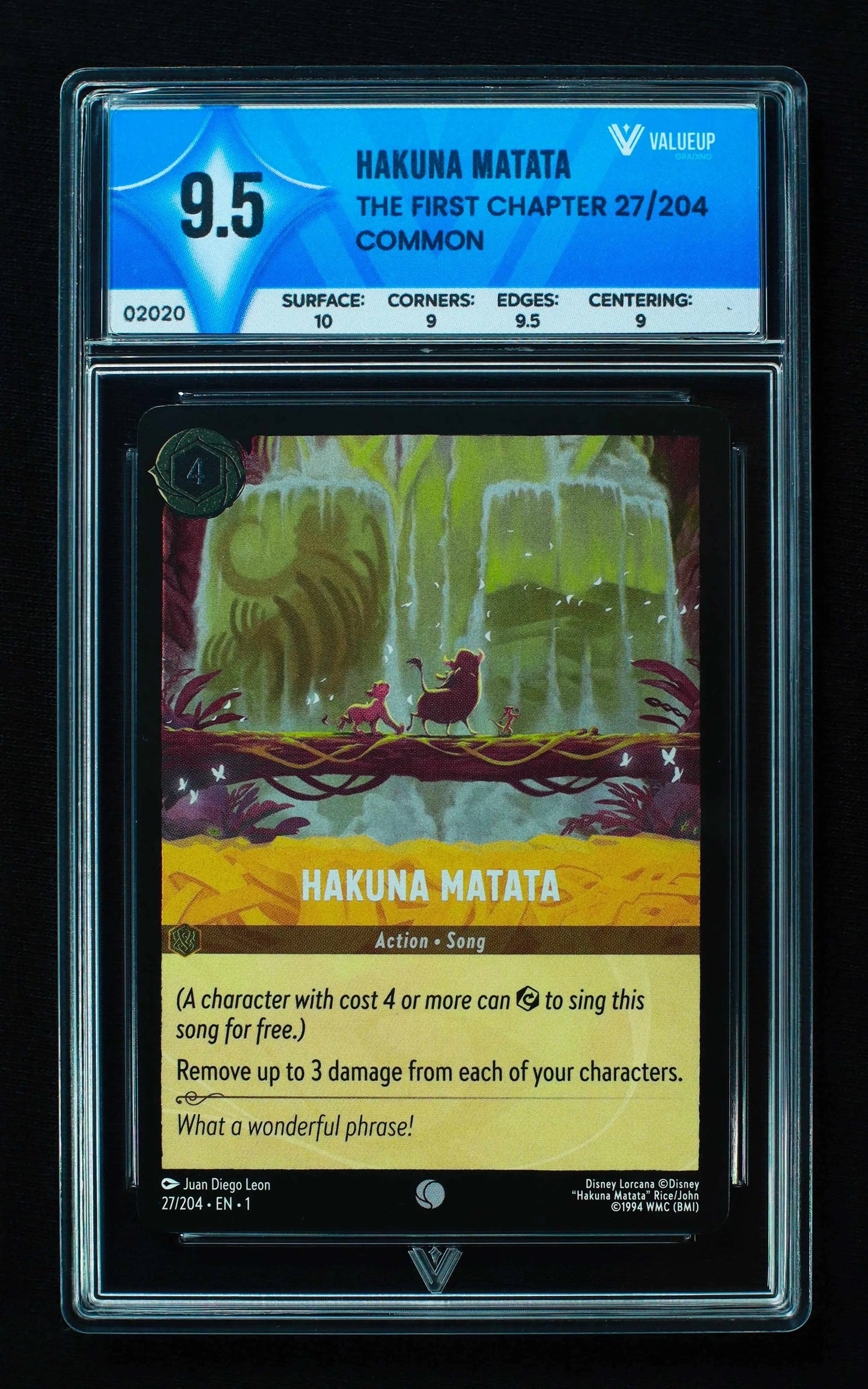 02020 HAKUNA MATATA Grading Card