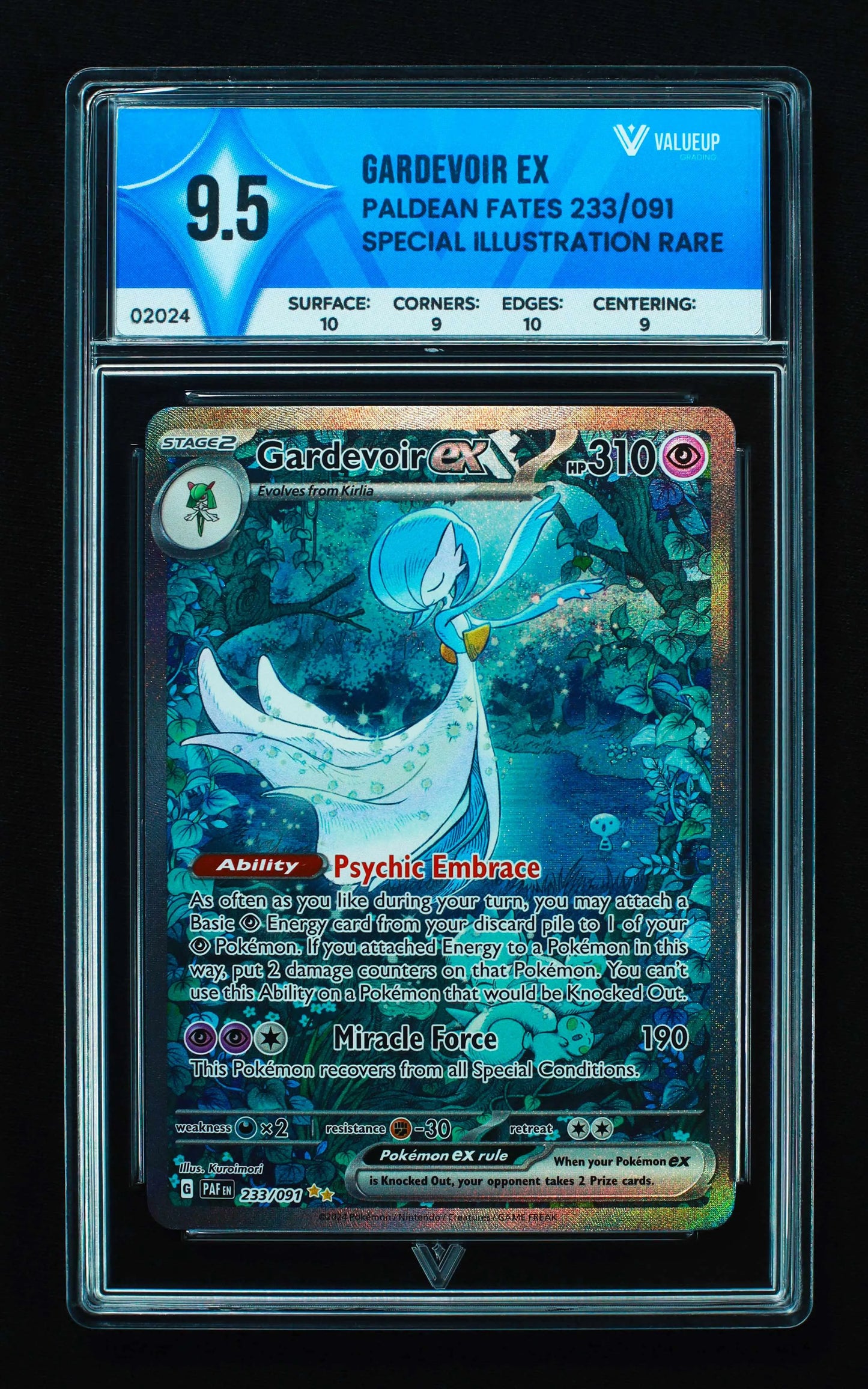 02024 GARDEVOIR EX Grading Card