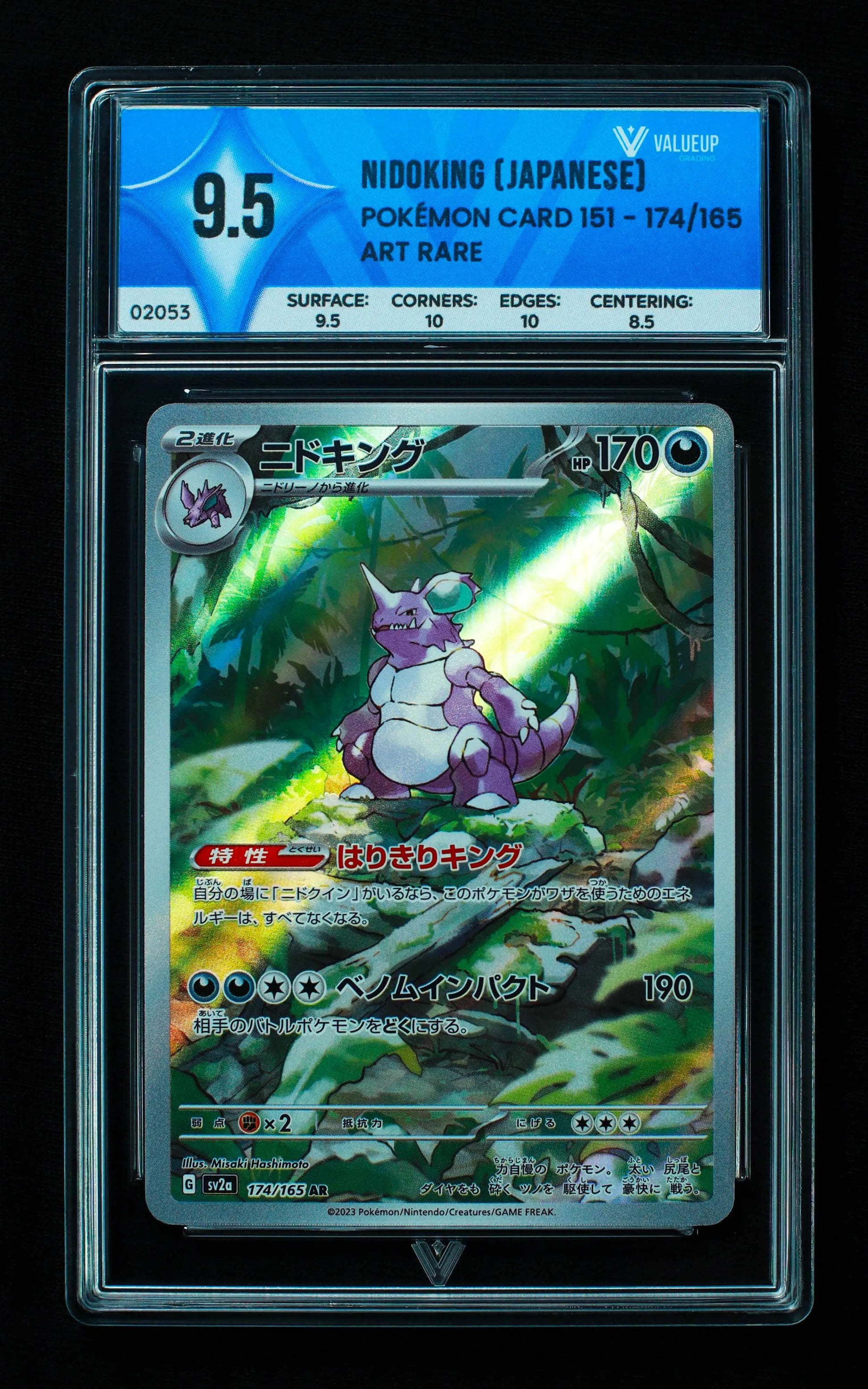 02053 NIDOKING (JAPANESE) Grading Card