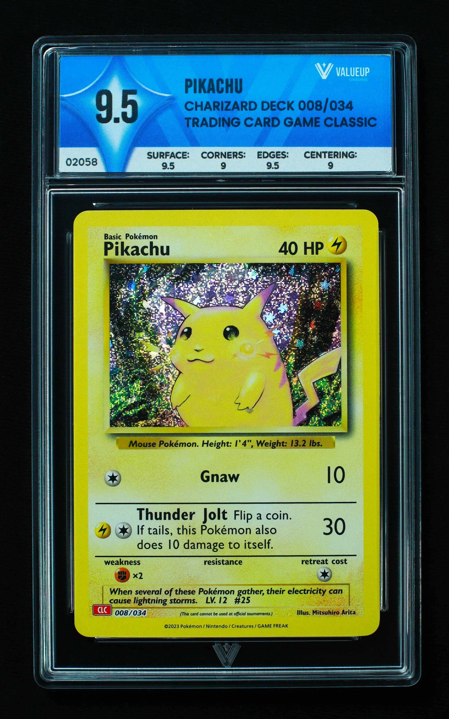 02058 PIKACHU Grading Card