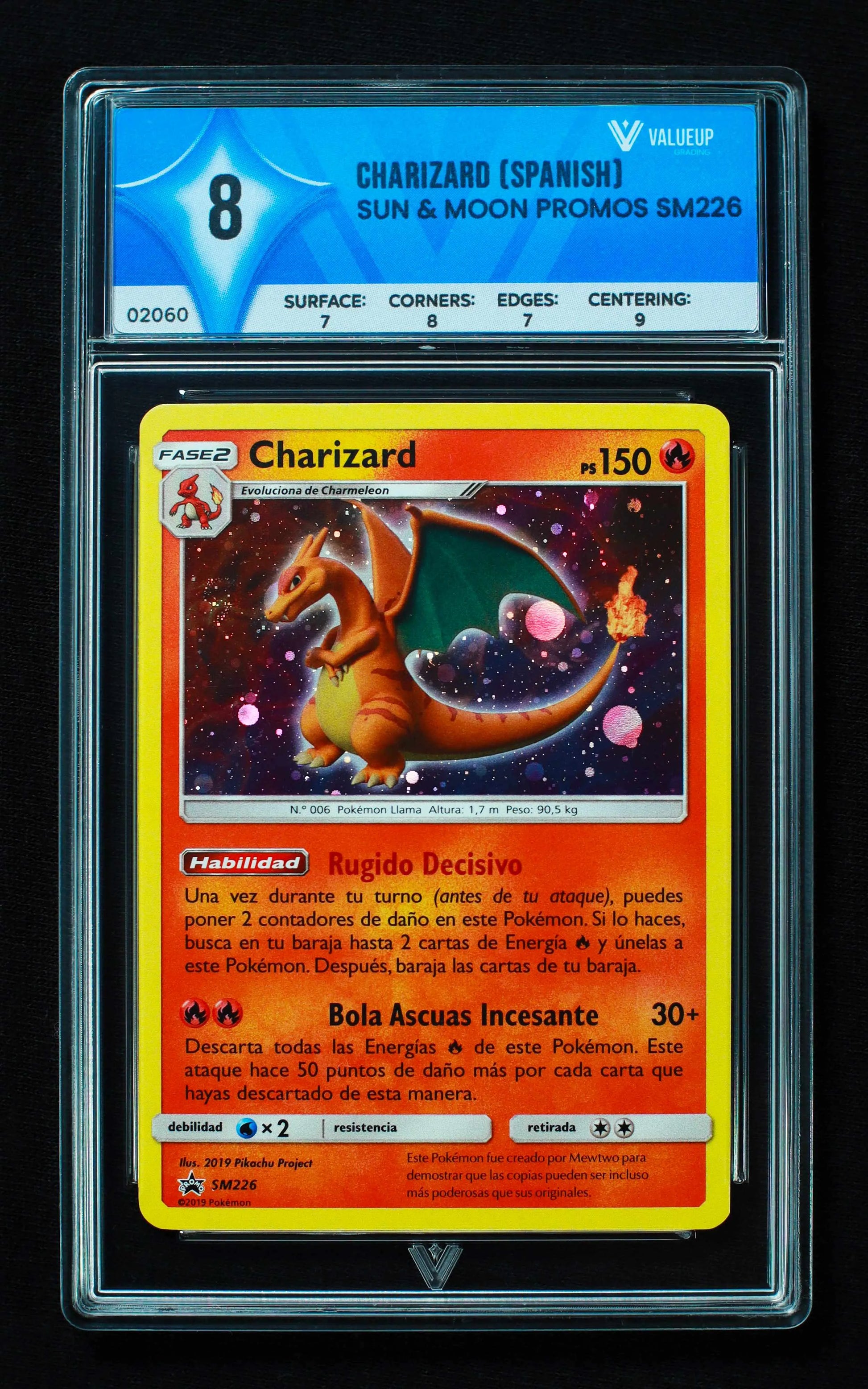 02060 CHARIZARD (SPANISH) Grading Card