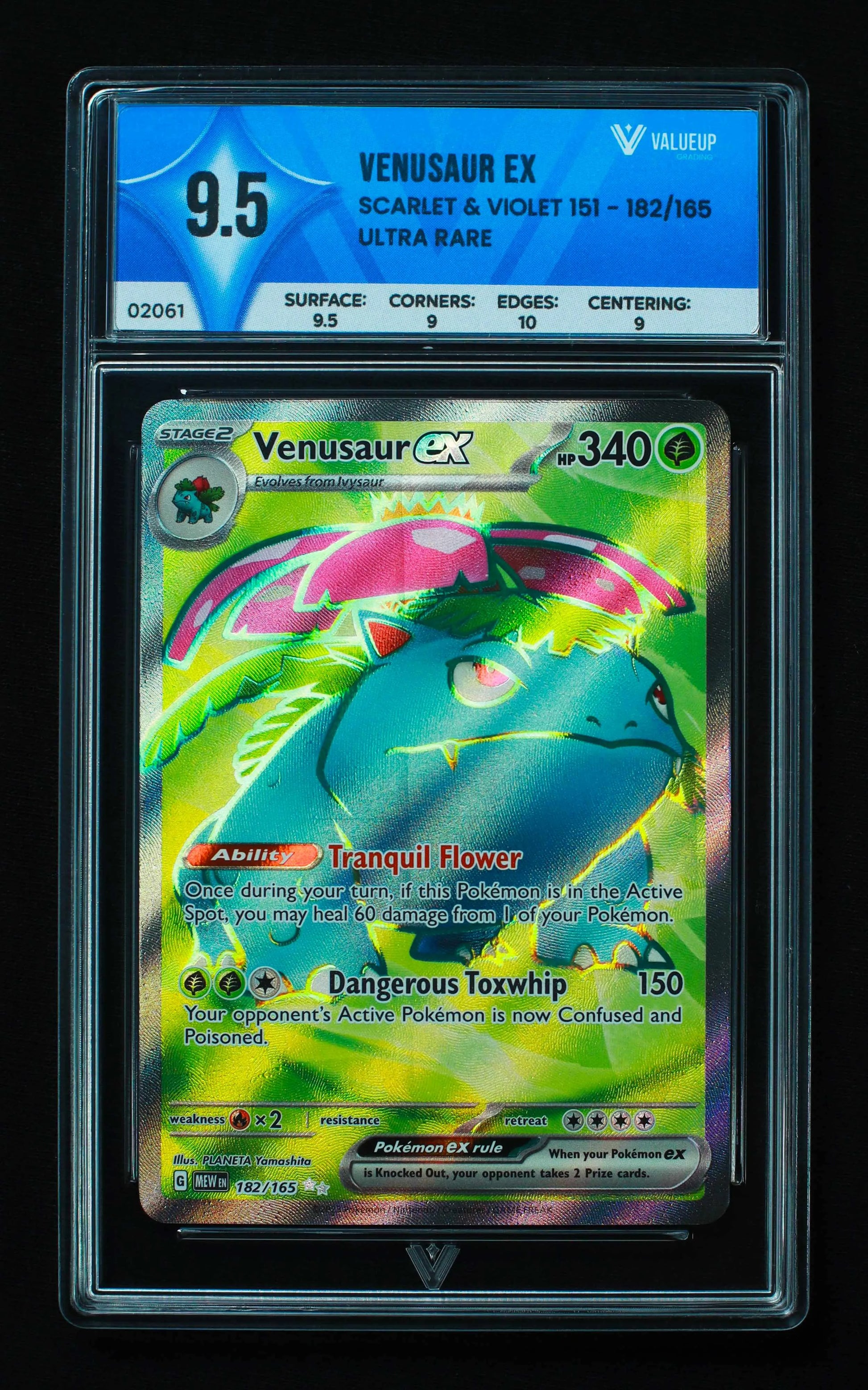 02061 VENUSAUR EX Grading Card