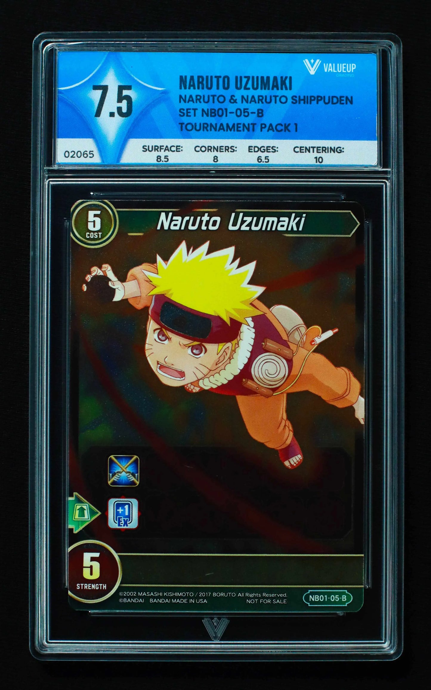 02065 NARUTO UZUMAKI Grading Card