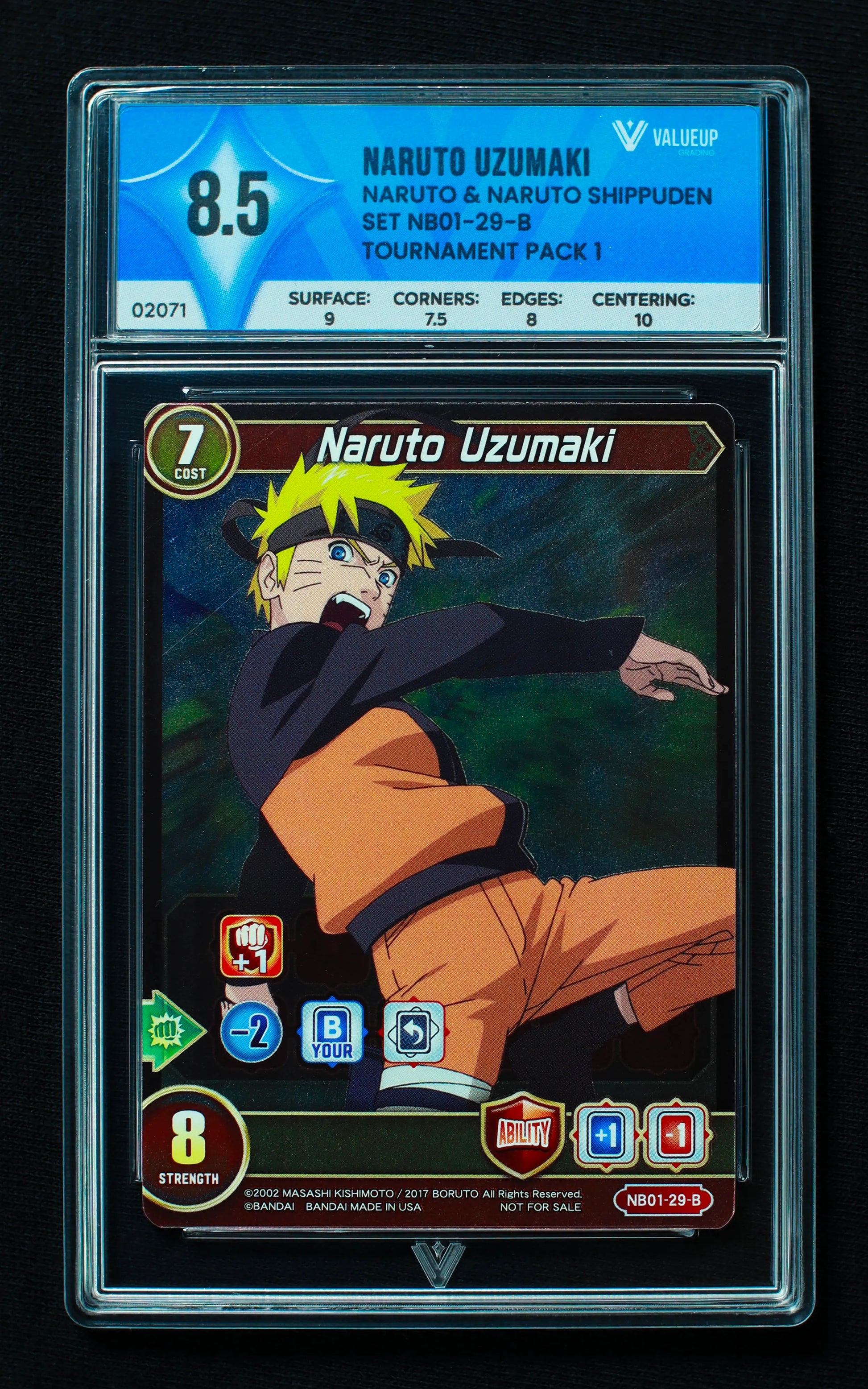 02071 NARUTO UZUMAKI Grading Card