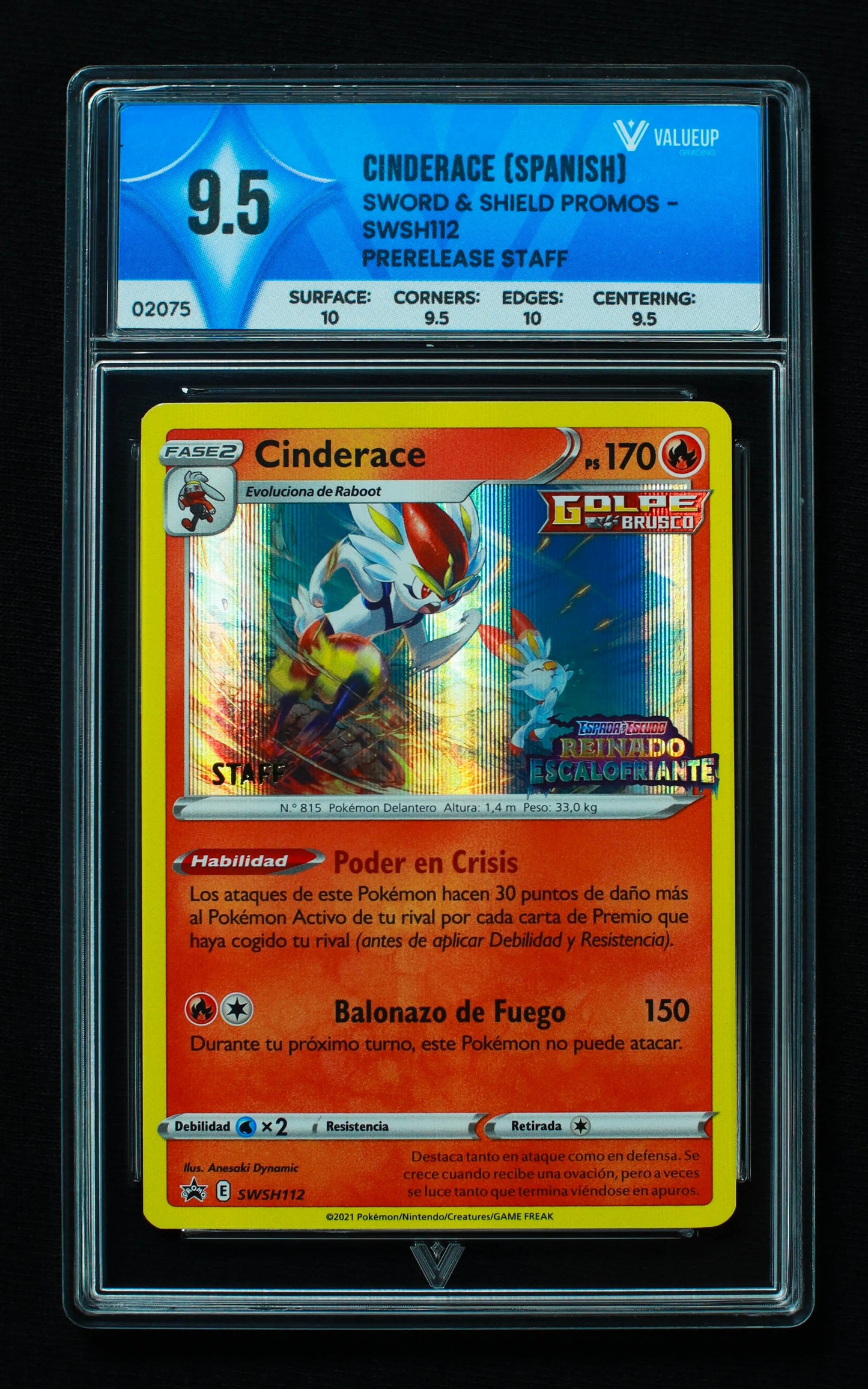 02075 CINDERACE (SPANISH) Grading Card