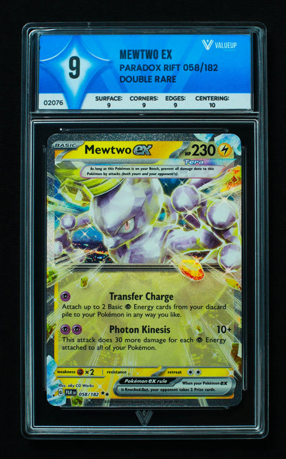 02076 MEWTWO EX Grading Card