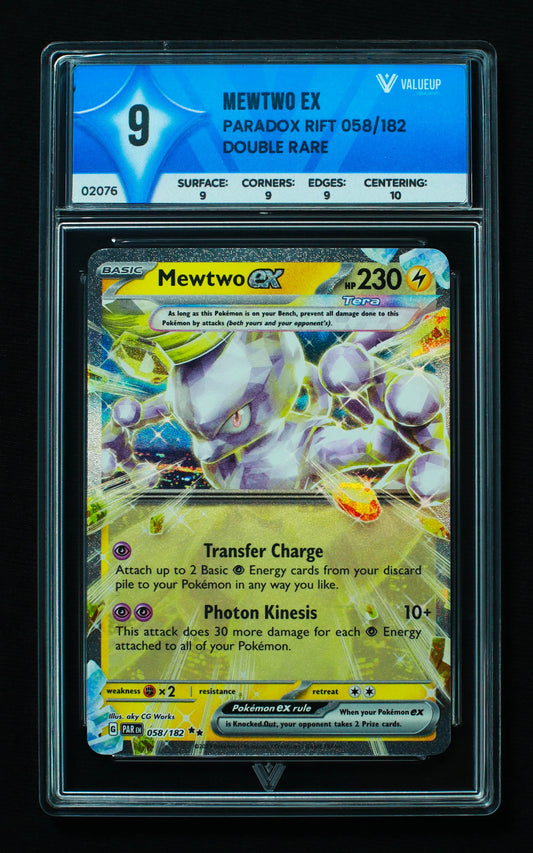 02076 MEWTWO EX Grading Card