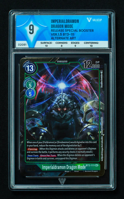 02081 IMPERIALDRAMON DRAGON MODE Grading Card
