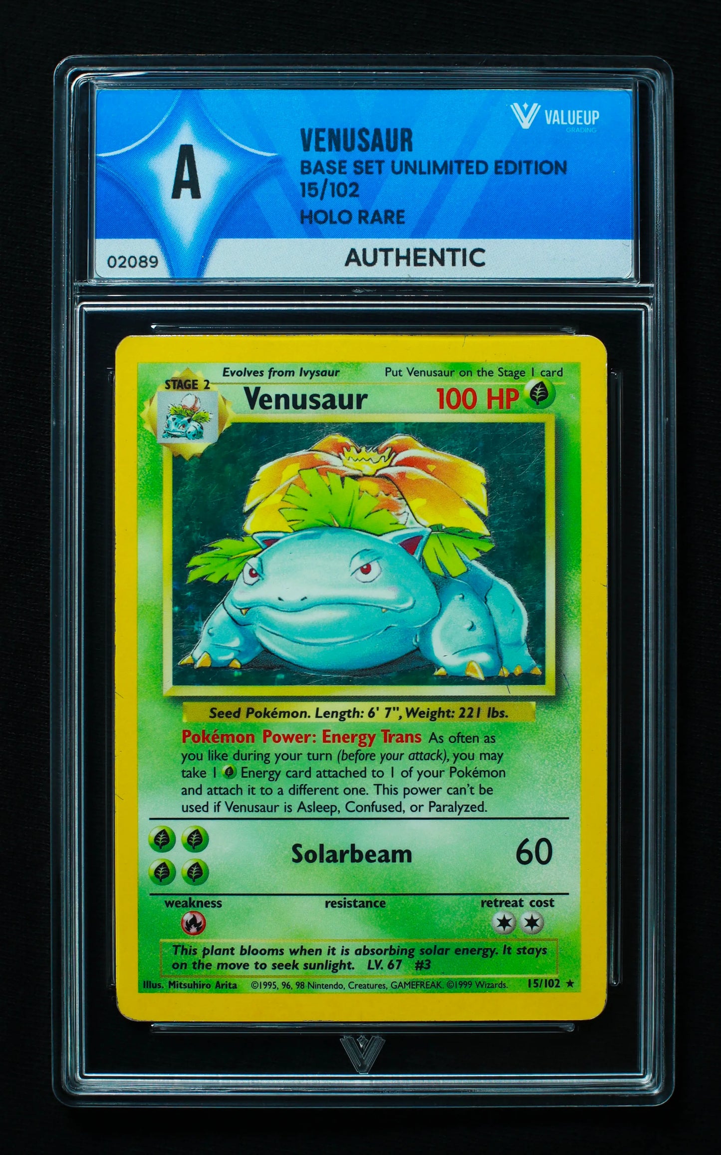 02089 VENUSAUR Grading Card