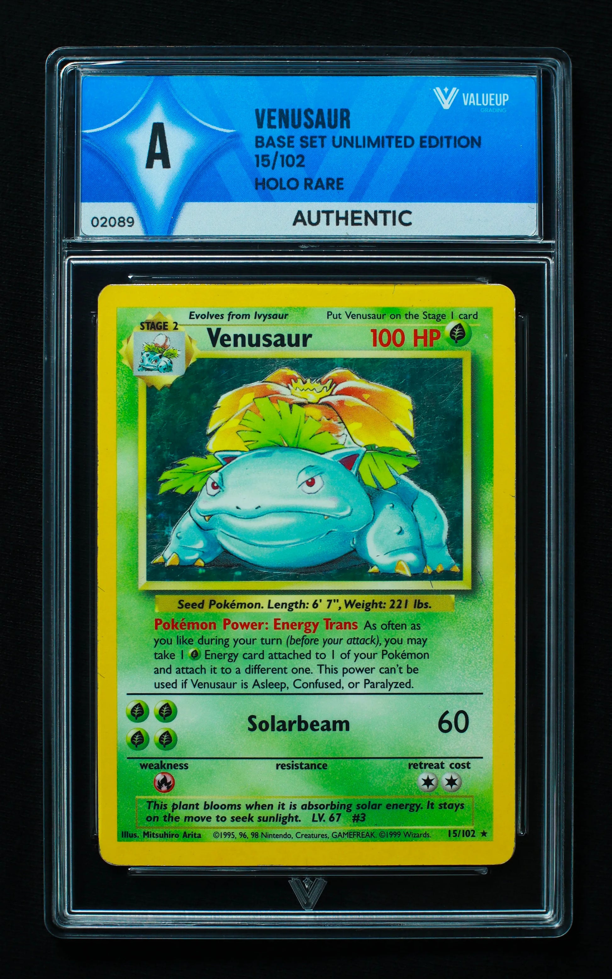 02089 VENUSAUR Grading Card