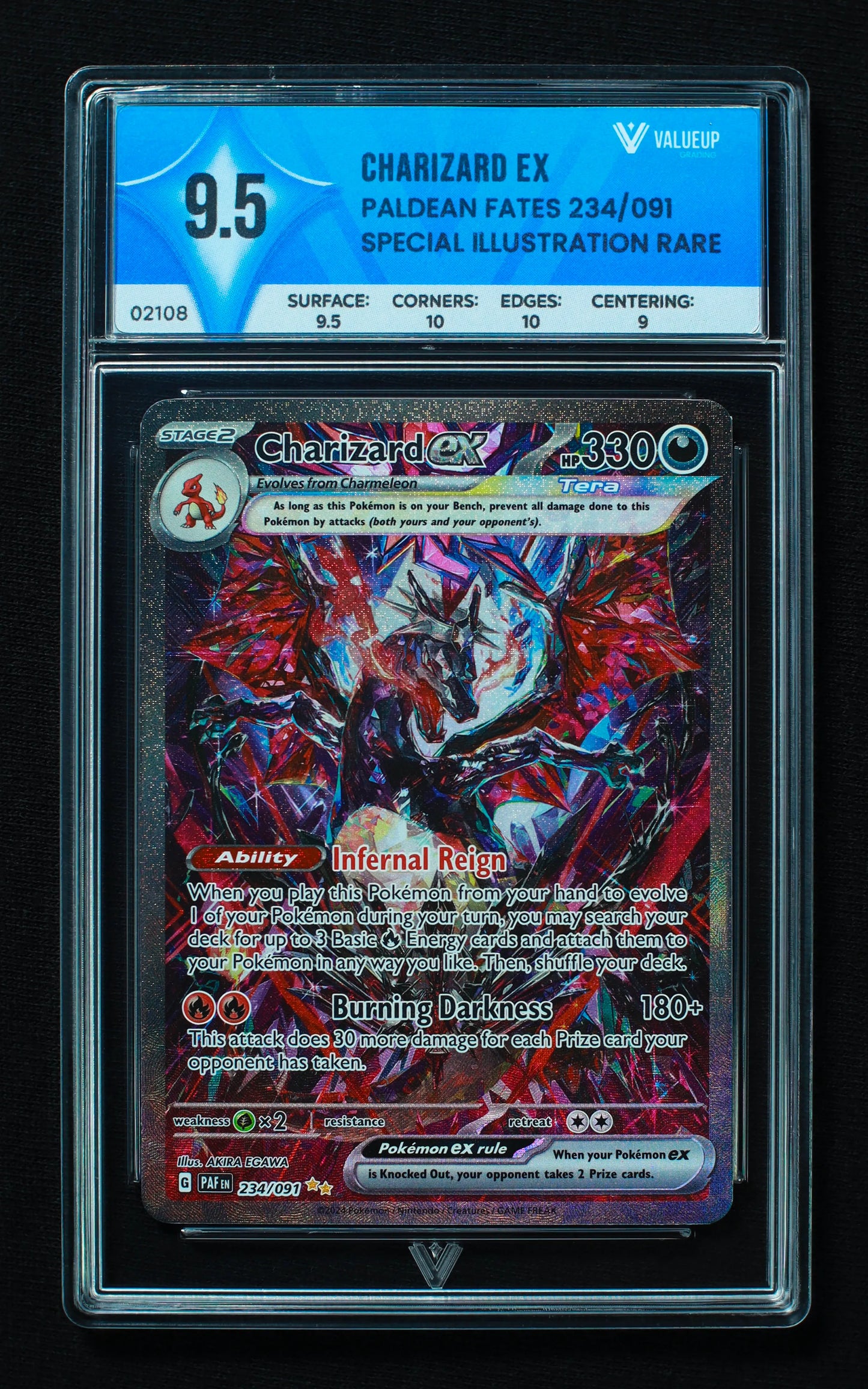02108 CHARIZARD EX Grading Card