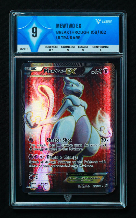 02111 MEWTWO EX Grading Card