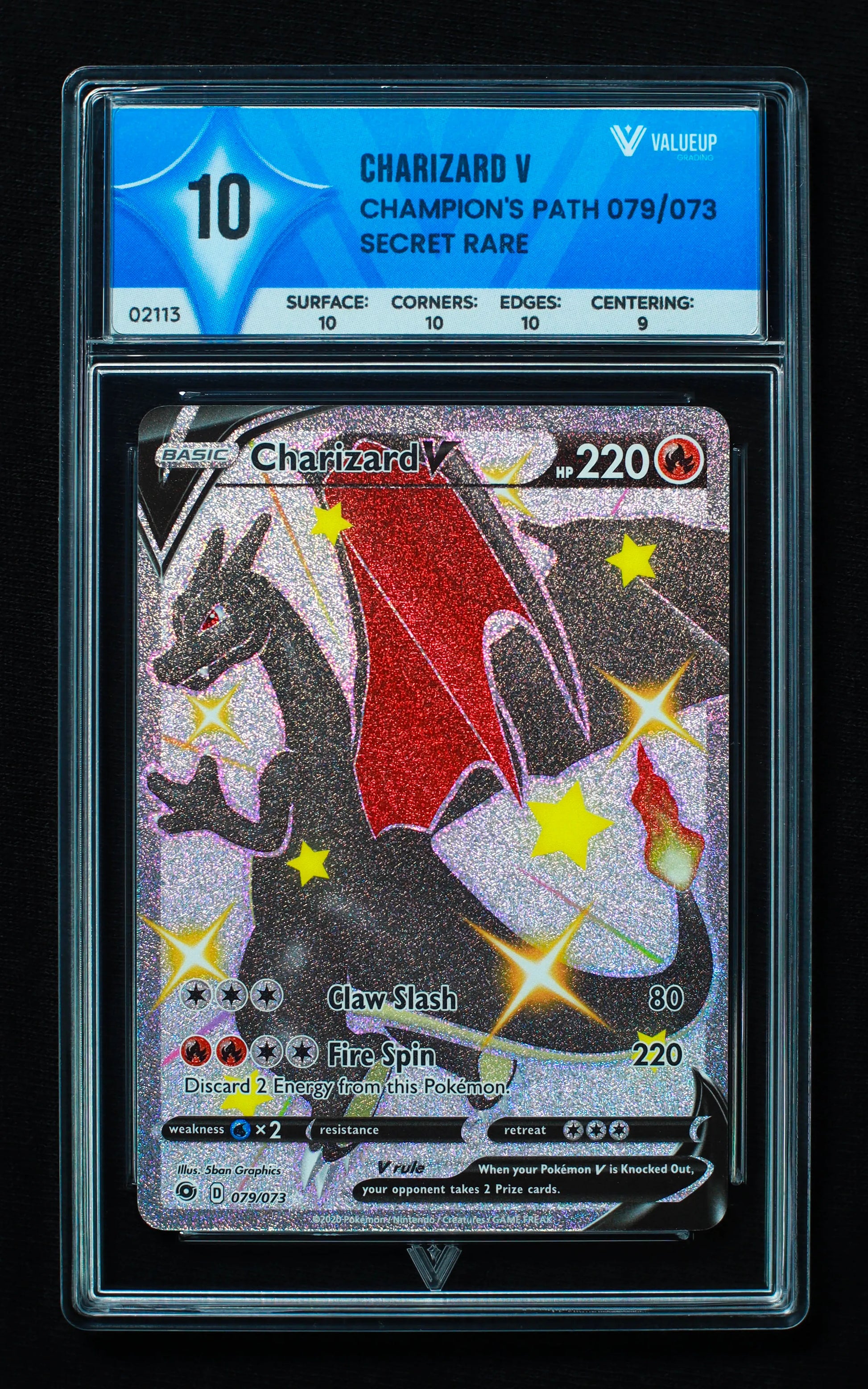 02113 CHARIZARD V Grading Card