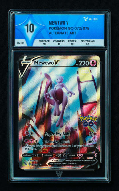 02115 MEWTWO V Grading Card