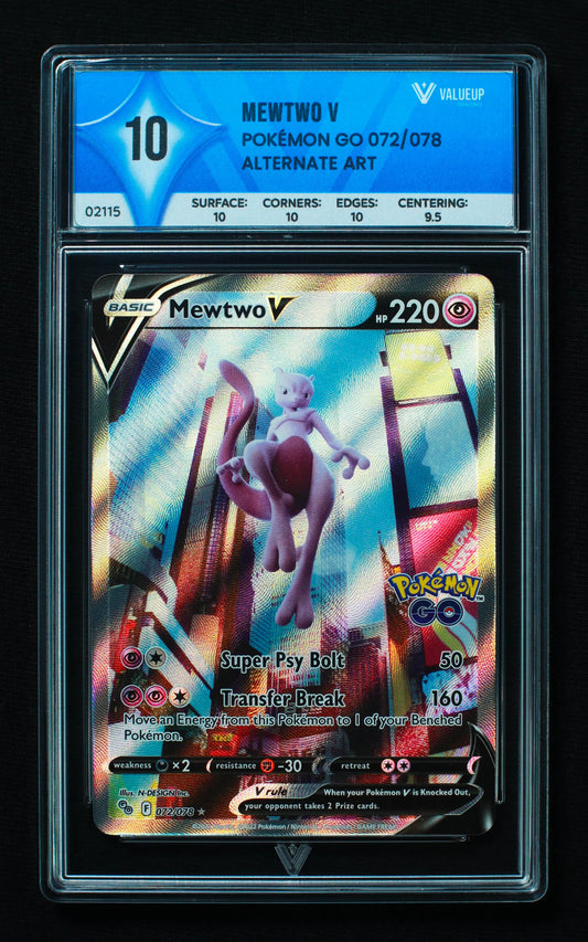 02115 MEWTWO V Grading Card