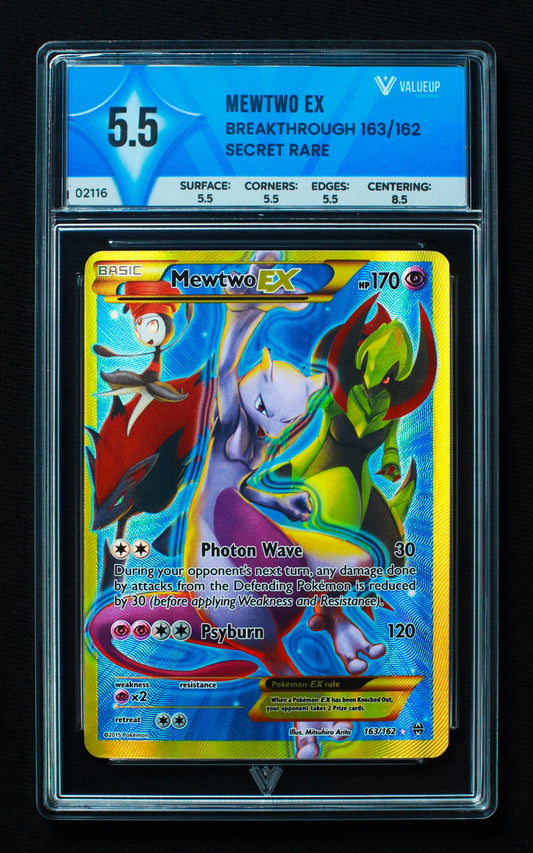 02116 MEWTWO EX Grading Card
