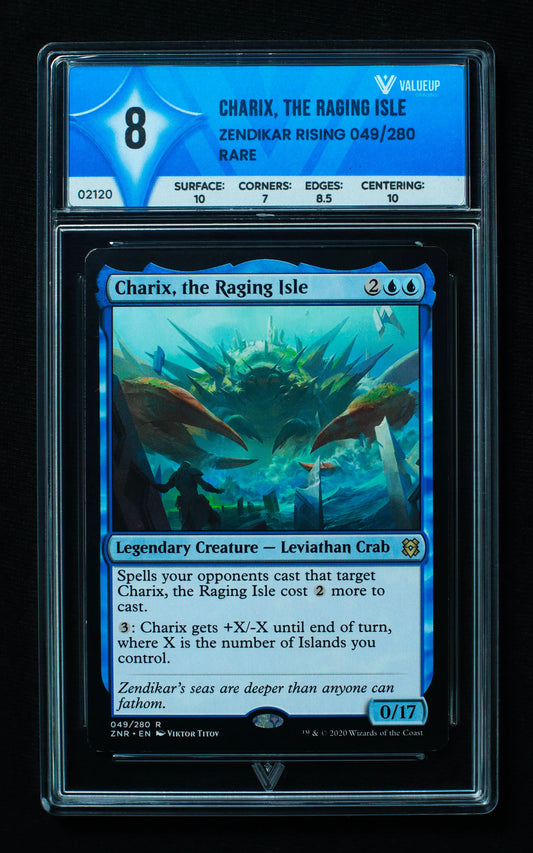 02120 CHARIX, THE RAGING ISLE Grading Card