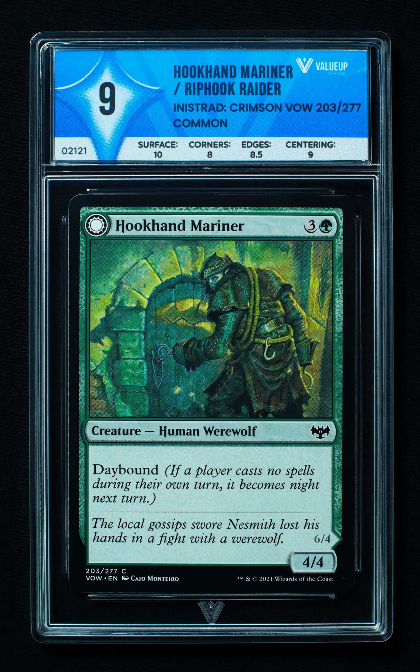 02121 HOOKHAND MARINER/ RIPHOOK RAIDER Grading Card
