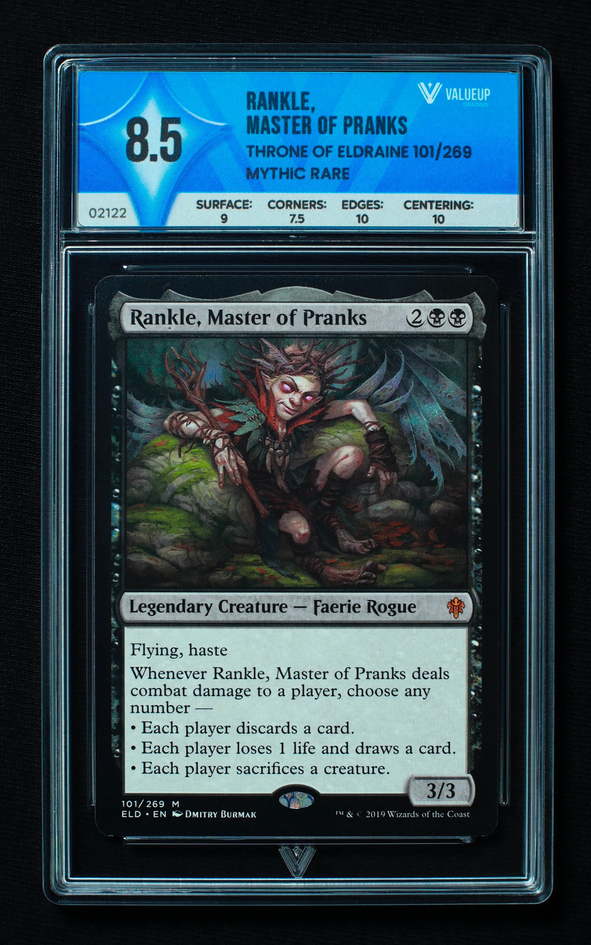 02122 RANKLE, MASTER OF PRANKS Grading Card