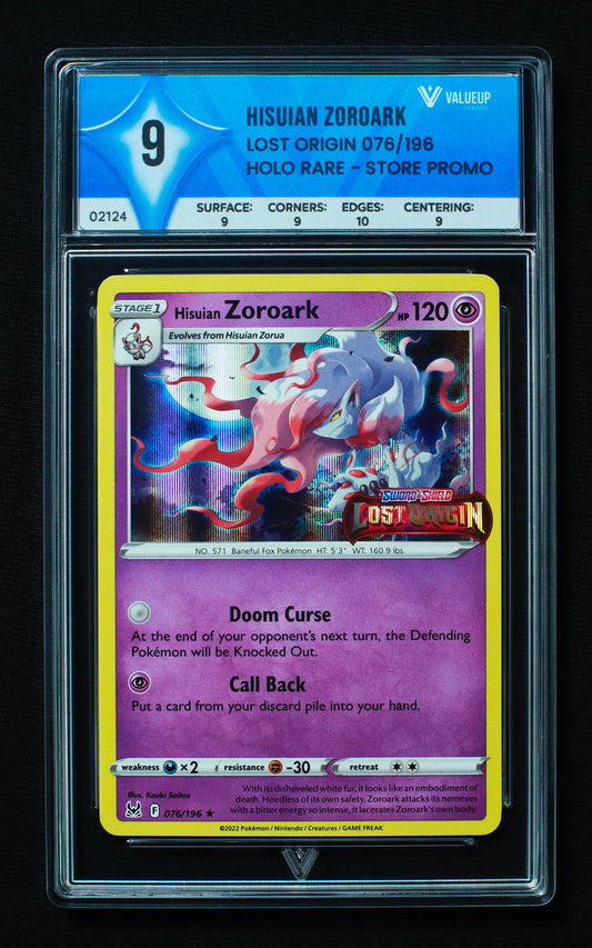 02124 HISUIAN ZOROARK Grading Card