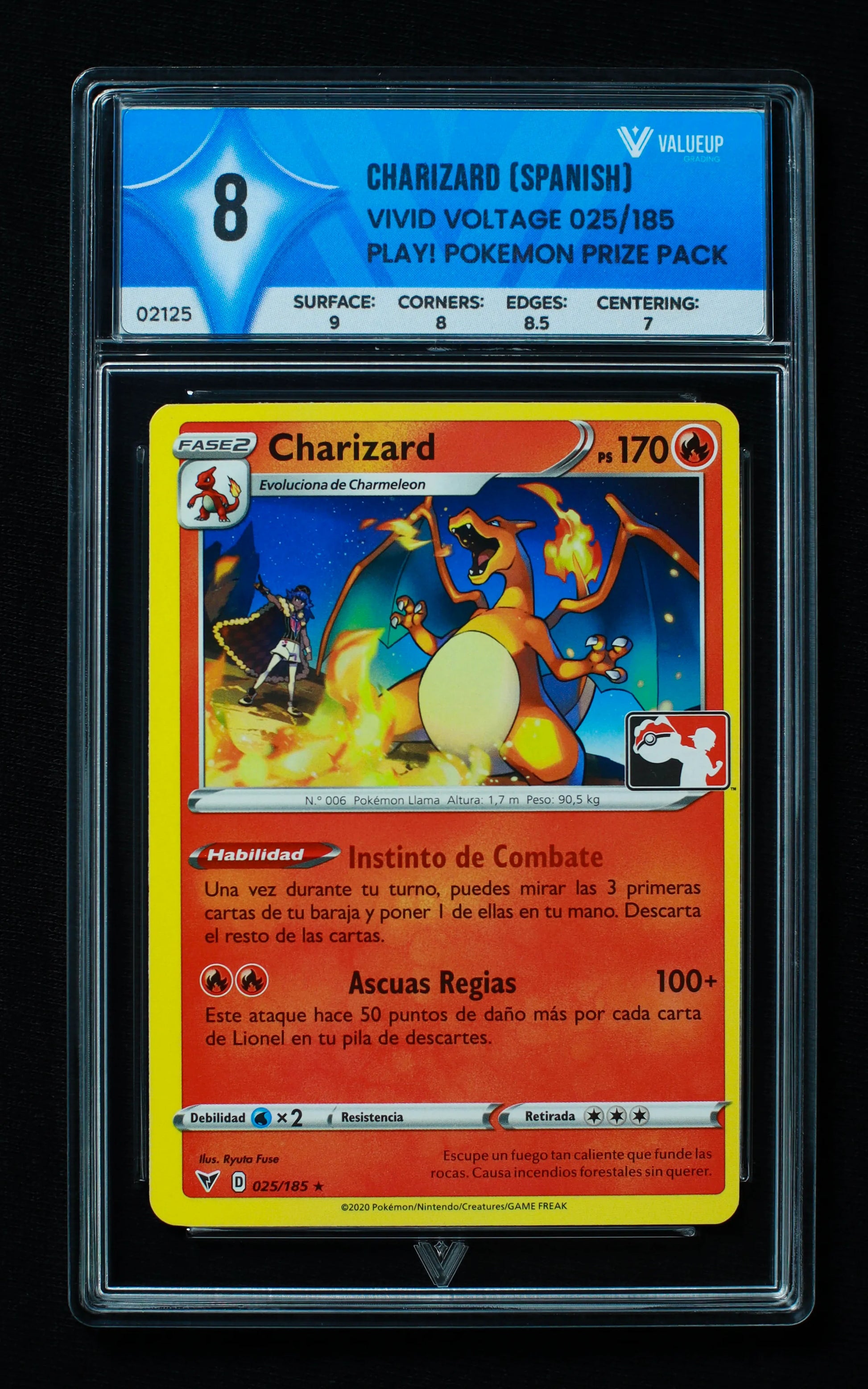 02125 CHARIZARD (SPANISH) Grading Card