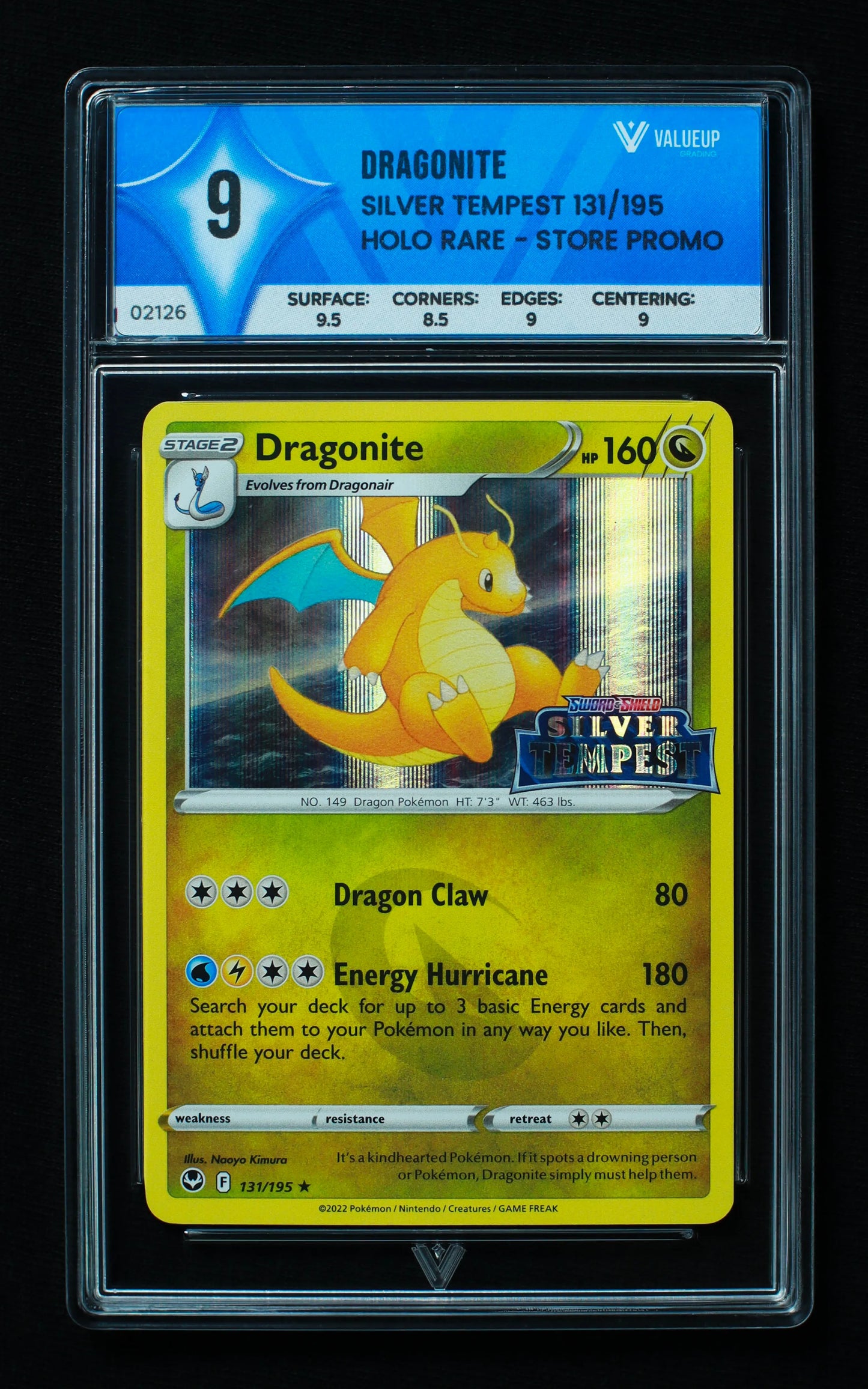 02126 DRAGONITE Grading Card