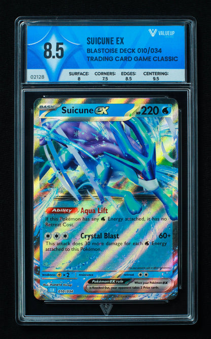 02128 SUICUNE EX Grading Card