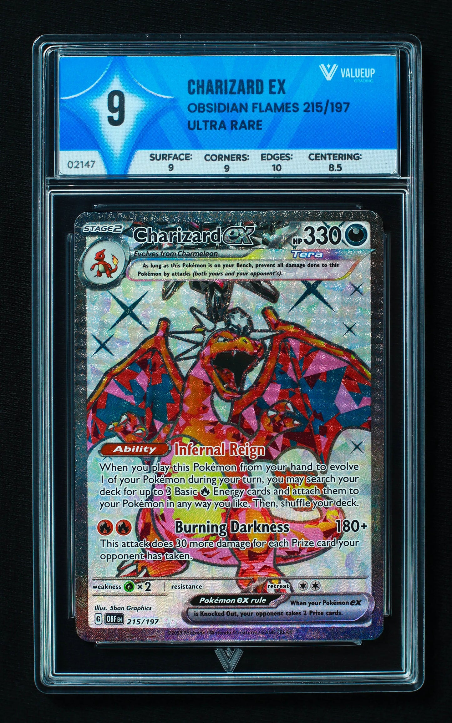02147 CHARIZARD EX Grading Card