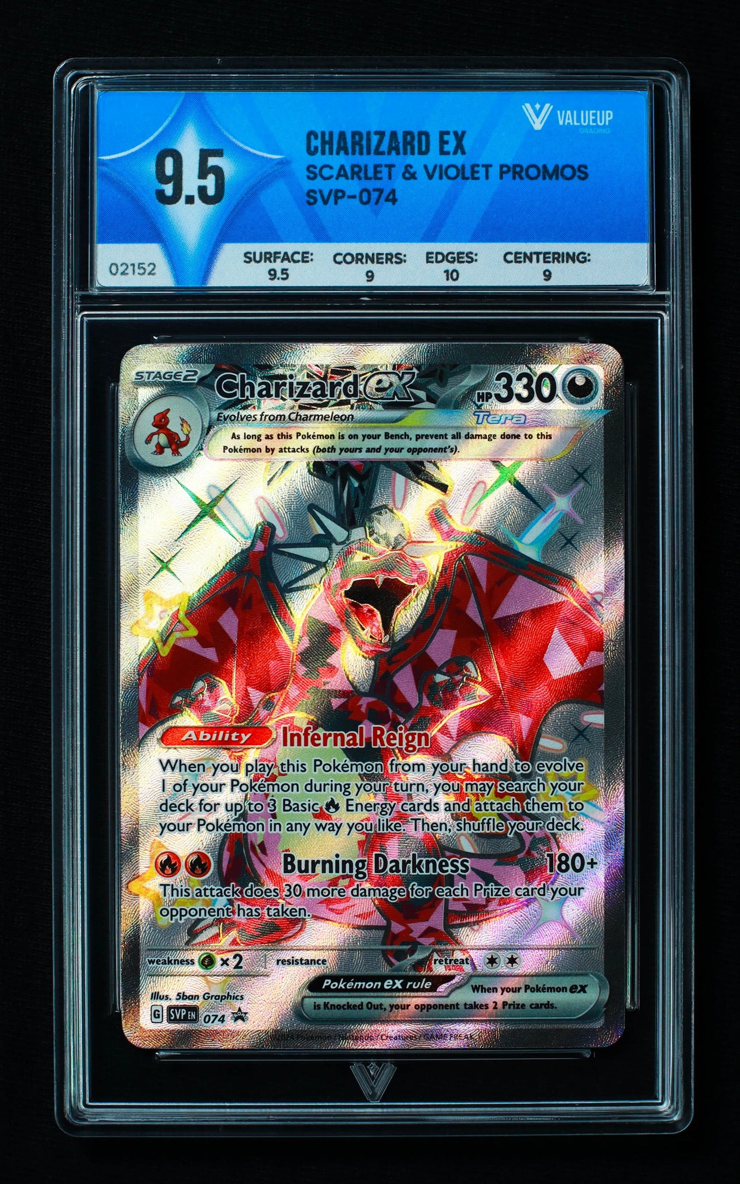 02152 CHARIZARD EX Grading Card