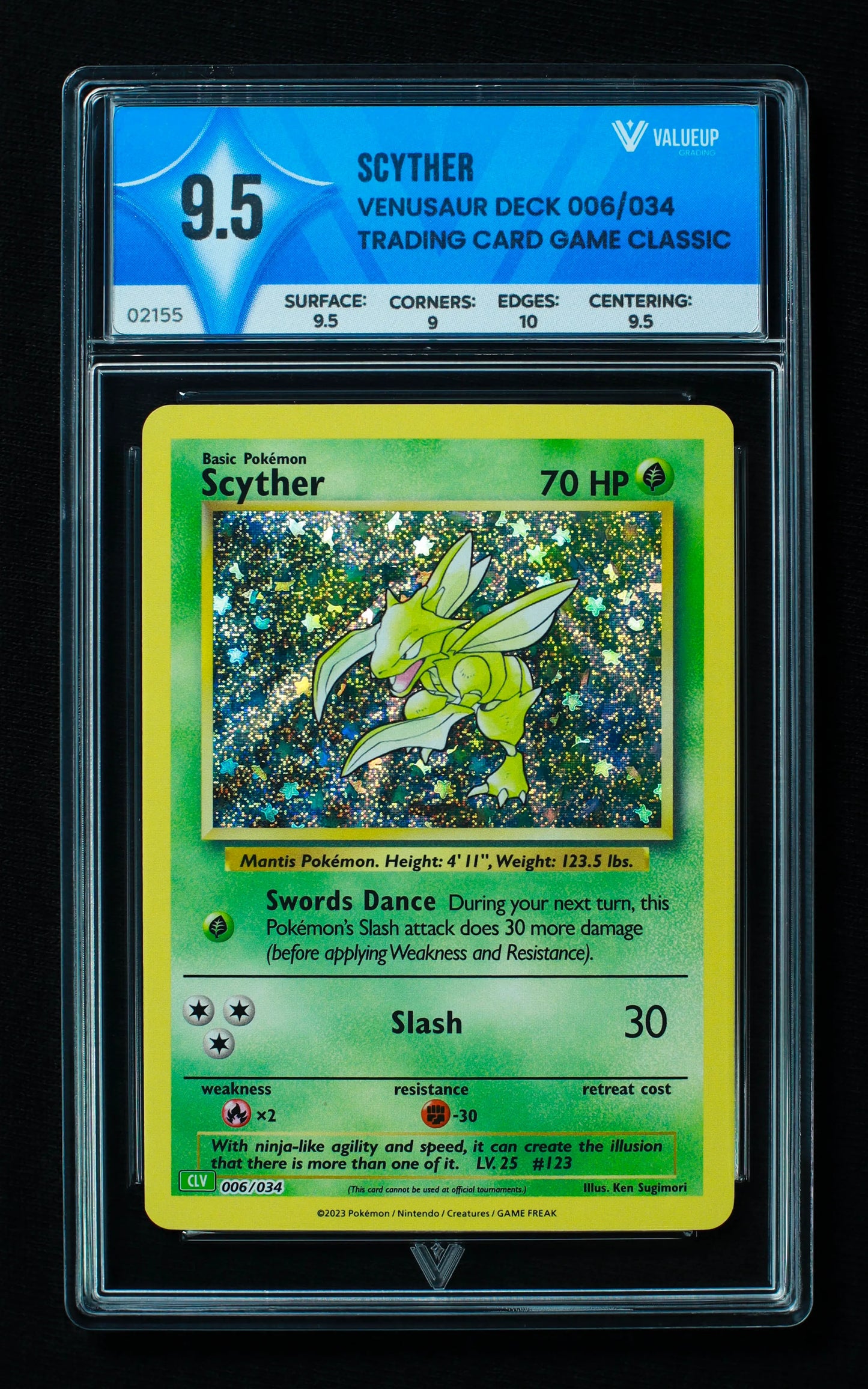 02155 SCYTHER Grading Card
