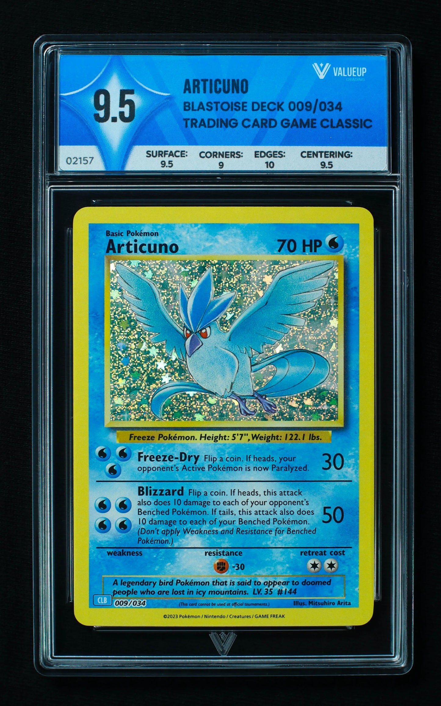 02157 ARTICUNO Grading Card
