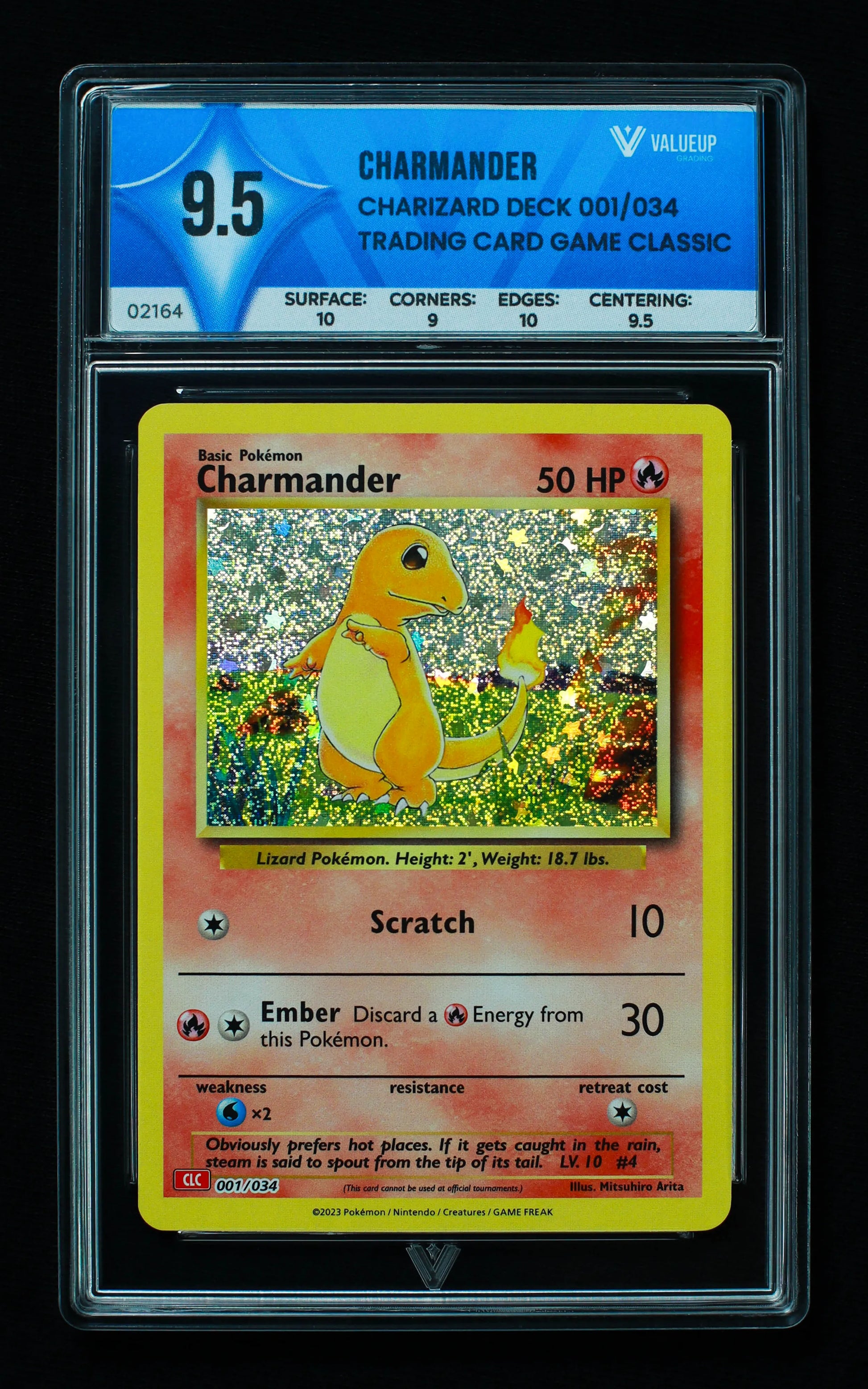 02164 CHARMANDER Grading Card