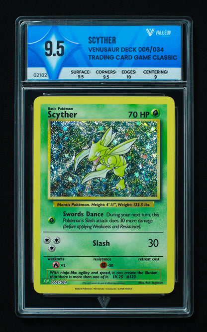 02182 SCYTHER Grading Card